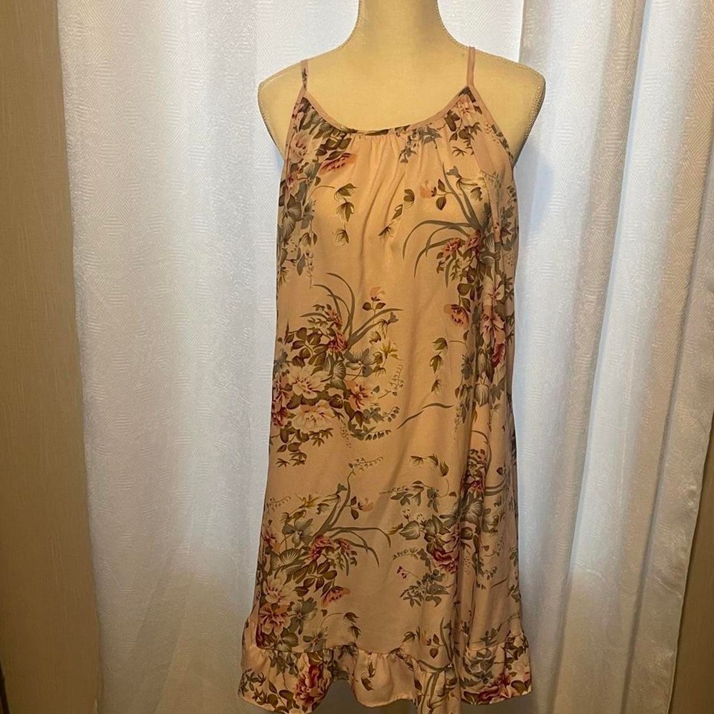 Dressfo Floral Pink Sun Dress. Women's Size 10 (XL). Read Description.